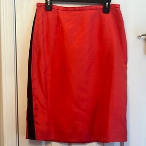 Dana Buchman orange-red elegant skirt